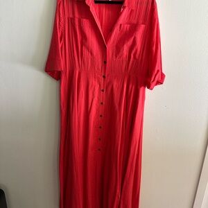 Mara Hoffman Red organic cotton dress